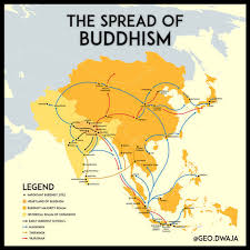 Spread of Buddhism via Silk Road