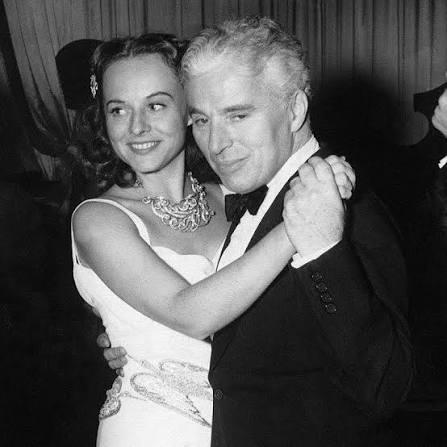 Charlie Chaplin and Paulette Goddard