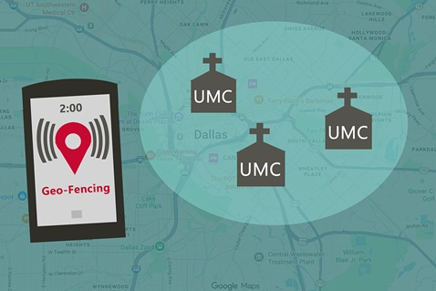 Israel church geofencing campaign