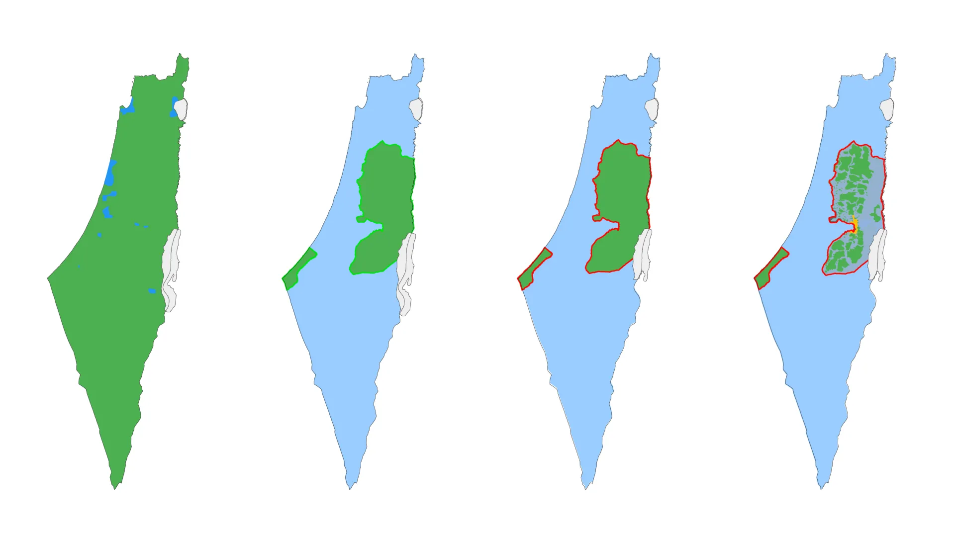 Palestinian Christian Villages and Towns Occupation Timeline 1948–2026