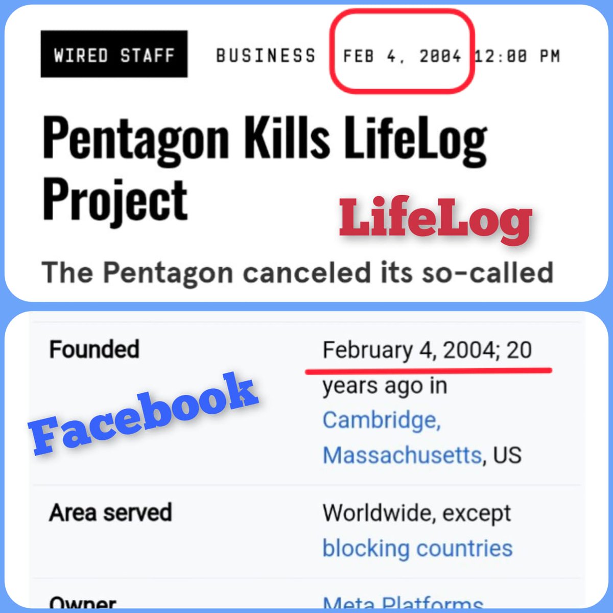 DARPA Cancels LifeLog Program On Same Day Facebook Launches